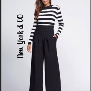 Pants and mock neck striped sweater (Gabrielle Union)